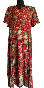 VTG J.B.S 16W Floral Lined Chiffon Dress Jacket Bolero Cottagecore 100% Rayon - Picture 1 of 19