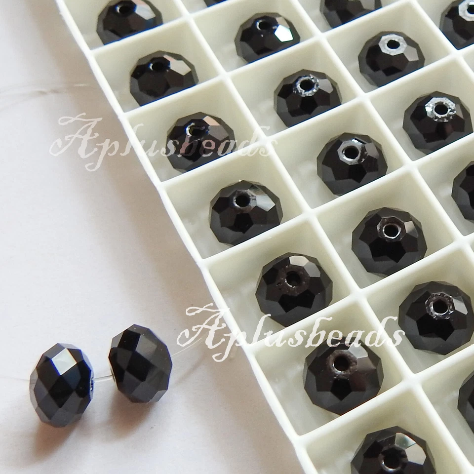 Cuentas rondelle facetadas de cristal de Swarovski de 8 mm 12 piezas #5040, elige colores  Foto 1 de 1