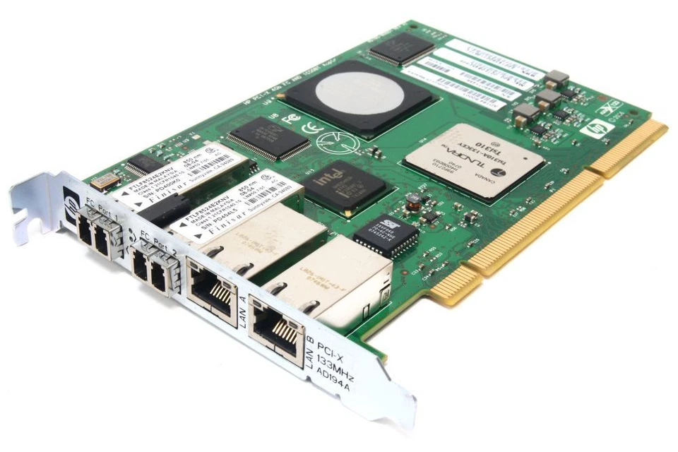 HP AD194A AD194-60001 PCI-X 4GB FC 1000BT Adapter 2-Port Fibre Channel LAN Card - Image 1 of 1
