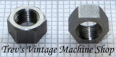 5/16 BSCy CEI cycle thread - 26tpi small nuts stainless steel - optional washers - Image 1 of 2
