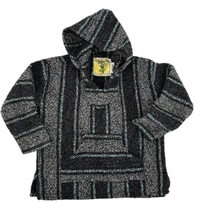 Iguana Jack Rug Surfer Baja Hoodie Kids Size Small Black Gray - Picture 1 of 7
