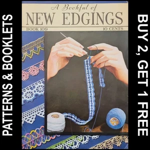 Vintage Spool Cotton Co. Book #109 "A Bookful of New Edgings" ©1937 - Picture 1 of 20