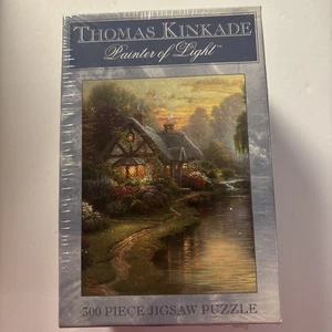 VTG Thomas Kinkade Painter of Light 300 Piece Jigsaw Puzzle Ceaco New Sealed - Picture 1 of 8