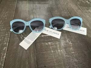 JANIE AND JACK NWT Set Of 2 Baby Blue Striped Arms Sunglasses Ages 4+ - Picture 1 of 3