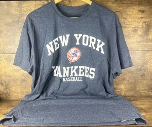 Camisa New York Yankees Hombre Adulto Grande Gris MLB Gráfico Béisbol Manga Corta - Imagen 1 de 4