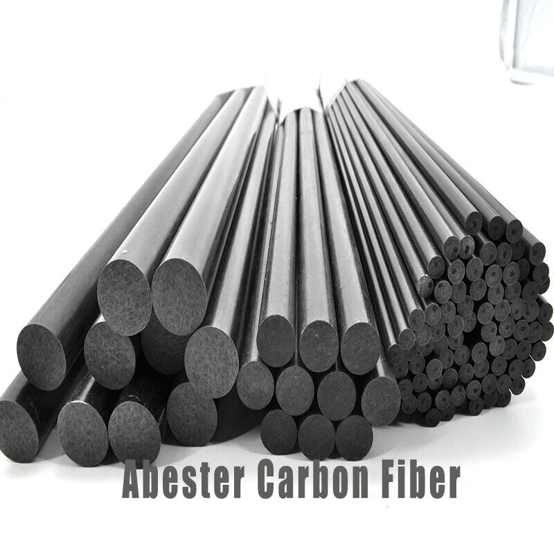 1-10Pcs Carbon Fiber Solid Rod 6 7 8 10mm 12mm 14mm 15mm 16mm 18mm 20mm x L500mm - Image 1 of 4