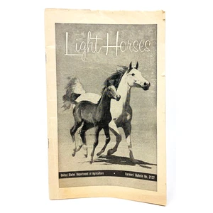 Light Horses, US Dept. of Agriculture 1962, Bulletin 2127 Booklet w/ Photos - Picture 1 of 5