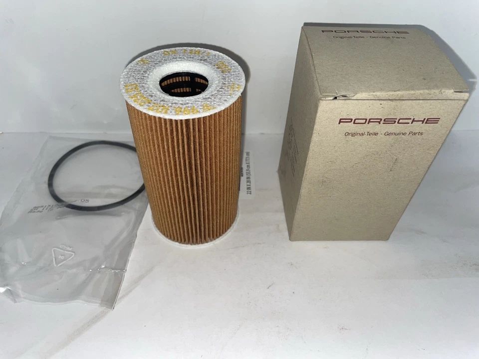 Kit de filtro de aceite Porsche 911 Boxster Cayenne 99610722553 OEM MAHLE OX 128/1D Foto 1 de 4