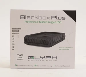 Glyph, 7.6TB, Blackbox Plus SSD U.2 PRO, USB-C(3.2, Gen2), External Power - Picture 1 of 5