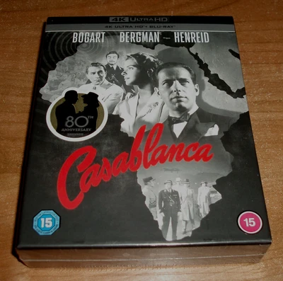 Casablanca Collector's Edition 4K UHD + 2 BD + Poster + Cards New Steelbook - Image 1 of 4