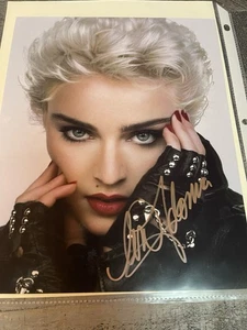 Hermosa foto firmada por Madonna de 8x10 JOVEN Y HERMOSA• Doble certificado de autenticidad Pop Queen Icono - Imagen 1 de 4