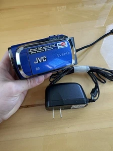 JVC Everio GZ-MS120AU Digital Camcorder Blue w/Charger, Battery Tested WORKING - Picture 1 of 13