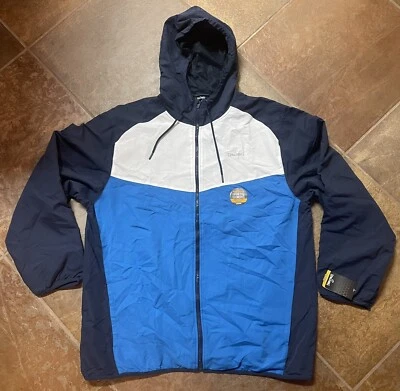 Chaqueta activa con capucha Spalding Performance para hombre nueva con etiquetas manga larga azul talla 2XL Foto 1 de 4