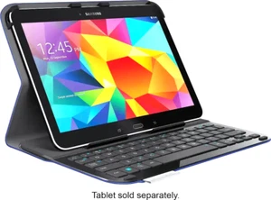 Logitech Ultrathin Portfolio Keyboard Case for Galaxy Tab 4 - Dark Blue - Picture 1 of 2