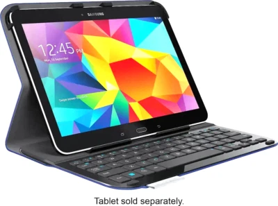 Logitech Ultrathin Portfolio Keyboard Case for Galaxy Tab 4 - Dark Blue - Image 1 of 2