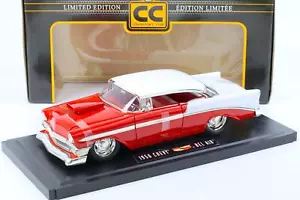 1:18 JADA Toys 1956 Chevrolet Bel Air Collectors Club rosso/bianco - Foto 1 di 4