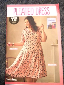 Exclusive sewing pattern from Sewing Bee, pleated dress, sizes, 8 - 22 - Picture 1 of 4