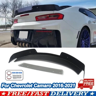 Highkick Rear Trunk Spoiler Flap Decklid Wickerbill For Chevrolet Camaro 2016-21 - Image 1 of 4