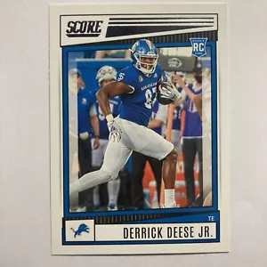2022 Panini Score Football #376 Derrick Deese Jr. Rookie Card Detroit Lions Tc1 - Picture 1 of 2