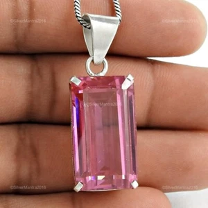 Zircone Cubico Gemma Argento Sterling Wife Anniversario Lunetta Ciondolo Jewelry - Foto 1 di 4