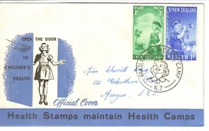 1958 FDC New Zealand Health Camps Set of 2 20th August 1958 Addressed Official F - Picture 1 of 1