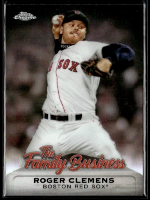 2019 Topps Chrome The Family Business #FBC-6 Roger Clemens Red Sox Refractor - Image 1 of 2