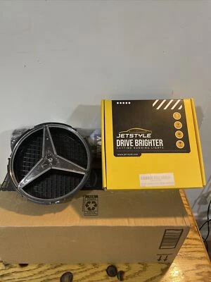 MERCEDES BENZ 2011-2018 LED LUZ BLANCA PARRILLA COCHE ESTRELLA LOGO INSIGNIA EMBLEMA DELANTERO Foto 1 de 4