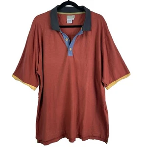 The Territory Ahead Shirt Men Size XL Polo Cotton Textured Short Sleeve Vintage - Picture 1 of 15