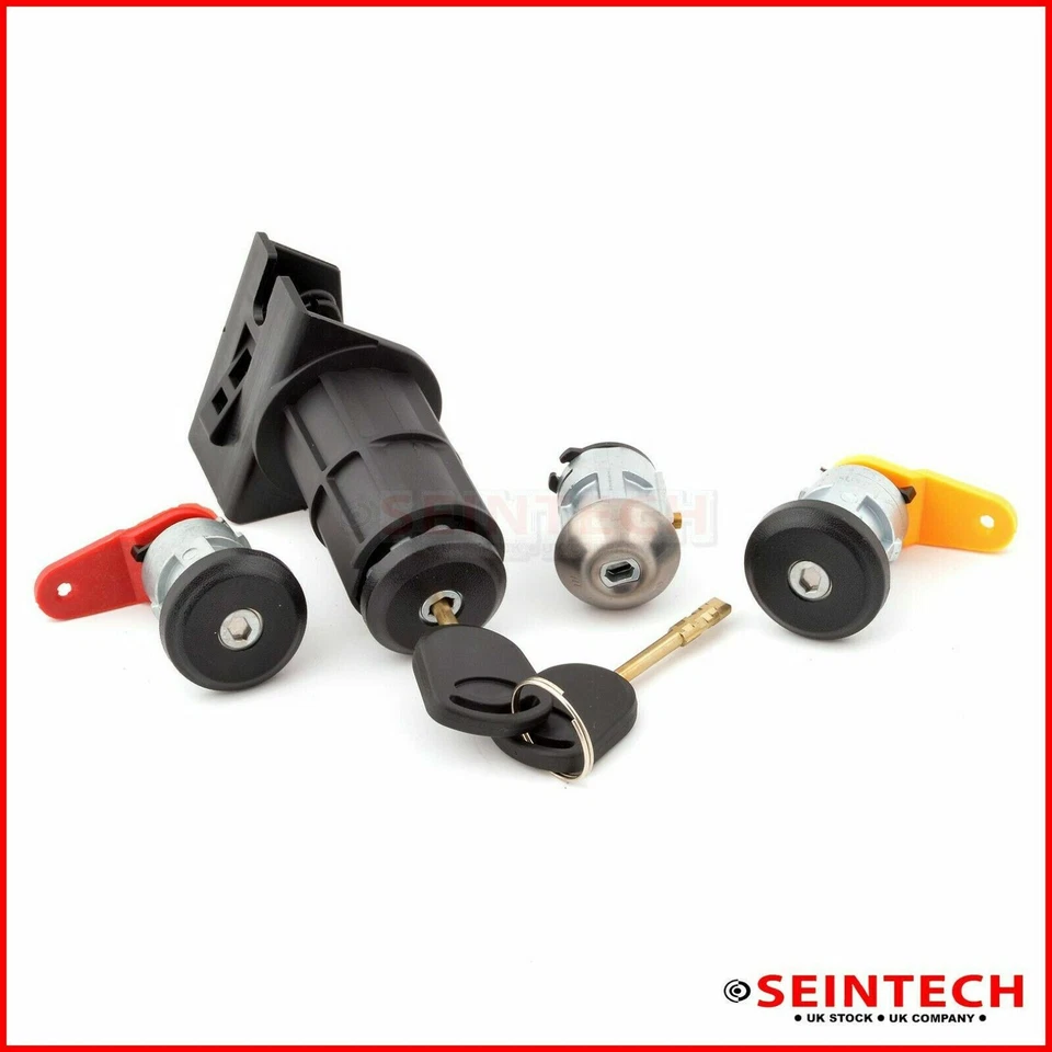 FORD FIESTA ESCORT COURIER KA COMPLETE DOOR LOCK SET + 2 KEYS - FULL SET - Image 1 of 4