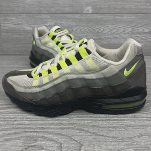 Nike Air Max 95 OG Neon Grey 2016 Size 7Y Pre Owned Sneakers 307565-077 *READ* - Picture 1 of 18