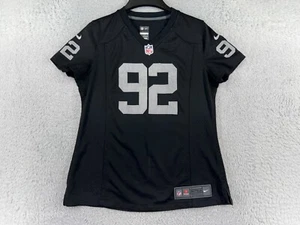 Oakland Raiders Football Jersey Womens Medium Black #92 Richard Seymour Nike - Picture 1 of 17