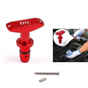 1pc Red Oil Dipstick Handle For V8 Engines For Chevy For Ford For Dodge For Jeep