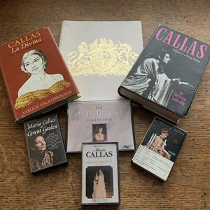 Vintage Maria Callas / Opera Books and Cassettes Bundle Lot of 7 Items - Picture 1 of 24