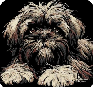 Sudadera Affenpinscher Raza de Perro Bordada NEGRA Día de San Valentín - Imagen 1 de 2