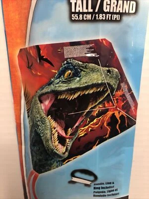 Jurassic World Kite Handle Line Ring Velociraptor EZbreezy 22 Inch Tall - Image 1 of 4