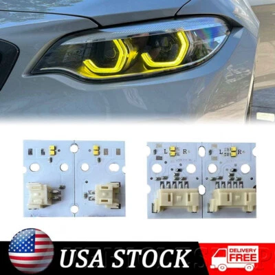 Yellow DRL LED Boards For 18-21 BMW 2 Series F23 F22 230i M240i M2 LCI Headlight Foto 1 de 4