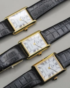 3 NOS CUPID "Cartier" TANK Manual wind 17 jewels Manual men's watch - Picture 1 of 17