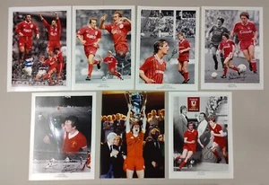LIverpool Fc Football Legends Hand Signed Package of 7 12x16 Photographs. - Picture 1 of 5