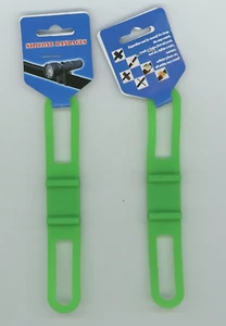 2 Bike HOLDING STRAPS for Bike Tie Down Silicone Stretch green color B4-A4 - Picture 1 of 4