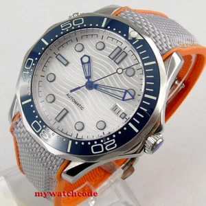 41mm Bliger Sterile White Dial Sapphire Ceramic Bezel Date Automatic Mens Watch - Picture 1 of 7