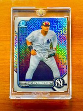 Jasson Dominguez RARE ROOKIE MOJO REFRACTOR INVESTMENT CARD SSP CHROME ROY MINT