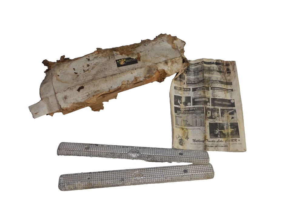 CARR for Jeep Wrangler YJ CJ 55-93 NOS Diamond Plate Corner Guard Pair FREE SHIP Foto 1 de 4