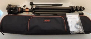CAYER CF2451 Carbon Fiber Tripod/ monopod with H8 Fluid Head Height 75 in. $189 - Picture 1 of 5