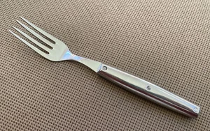 1 Salad Fork Stainless Silver Rivet France No Brand Laguiole ? 6 1/2" - Picture 1 of 4