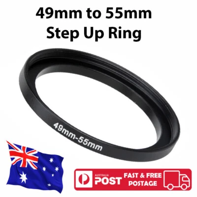 49-55 mm 49mm to 55mm 49mm-55mm Step-Up Stepping Up Ring Filter Adapter - image 1 of 2