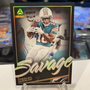 🇺🇸 2024 Panini Luminance Football TYREEK HILL Black Savage Dolphins 🔥 - Picture 1 of 4