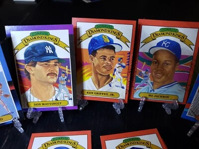 Donruss DIAMOND KINGS Lot (1986-1991) **Griffey Jr, Bonds, Mattingly, and more** - Image 1 of 4