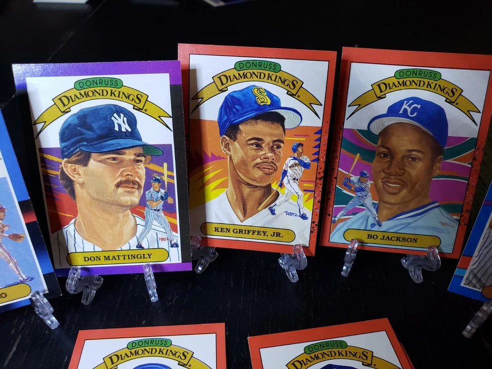 Lote Donruss DIAMOND KINGS (1986-1991) **Griffey Jr, Bonds, Mattingly y más** Foto 1 de 4