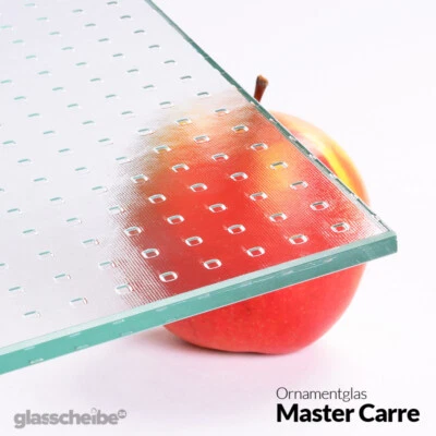 GLASSCHEIBE24.COM BY TEMPRIX Glasboden nach Maß Ornamentglas 4mm Zuschnitt Glasscheibe Wunschmaß Glasplatte