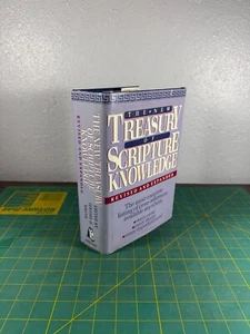 The New Treasury of SCRIPTURE KNOWLEDGE Revised by Smith, 1992 HB DJ Bible Study - Foto 1 di 15